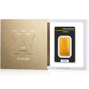 Золотой слиток, 1 oz, в подарочной упаковке